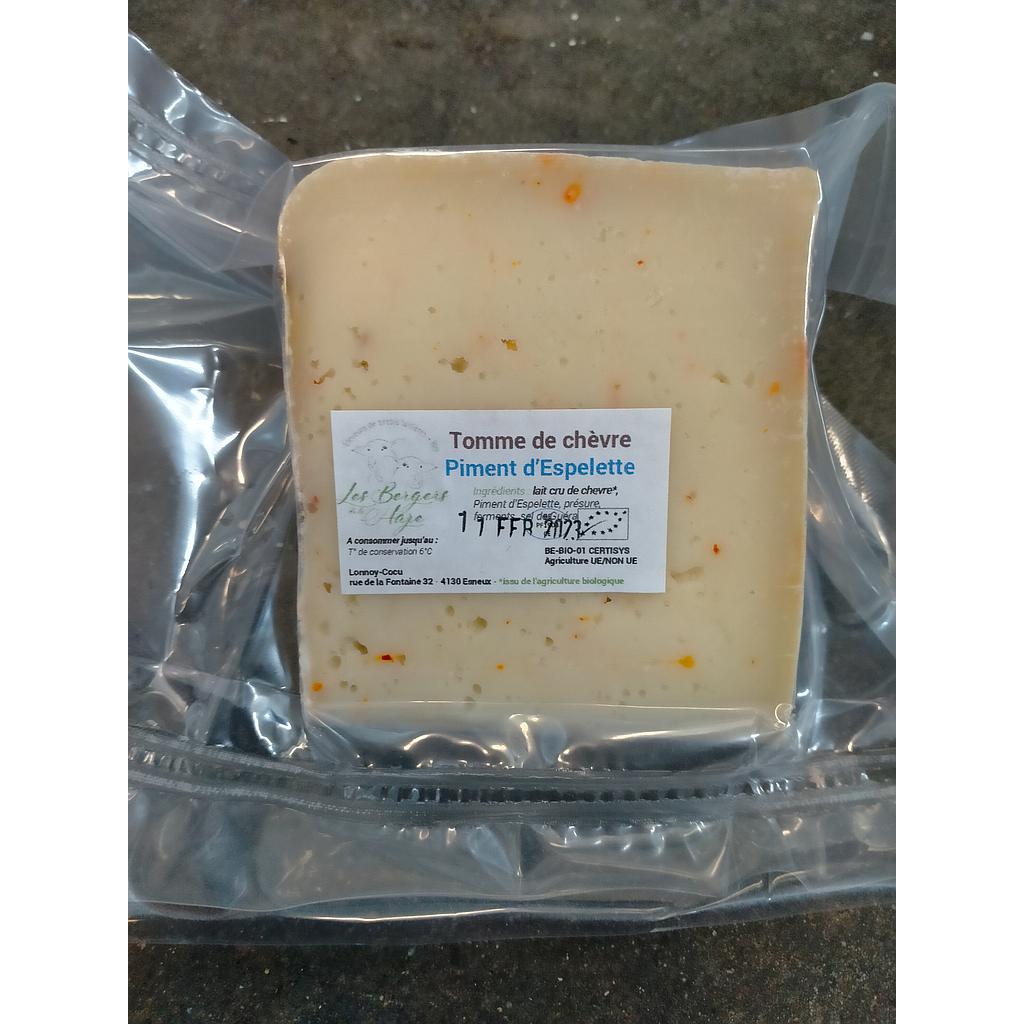 Tomme au lait de chèvre épicé (+-250gr) à peser