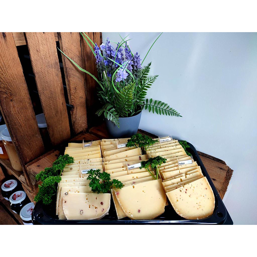 Plateau raclette 200g fromage (prix / personne - min 2 personne)